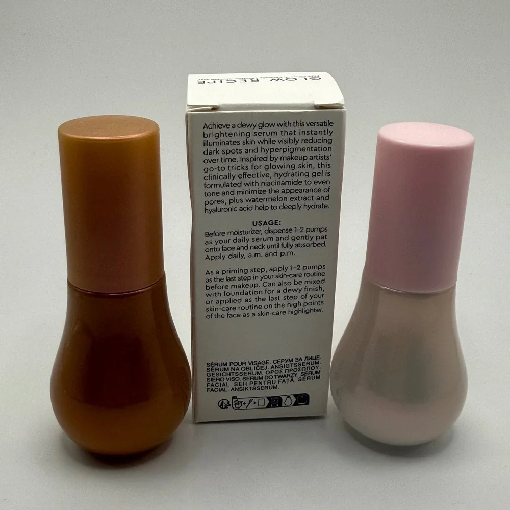 Glow Recipe Watermelon Glow Niacinamide Dew Drops and Hue‎ Drops Serum Set
